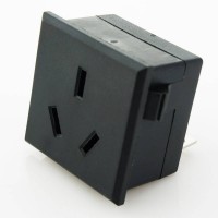 Slot Type Electrical Socket Outlet Au Plug Australia 10a 250v Wall Socket Power Charging Industrial 250v Ac Standard Grounding